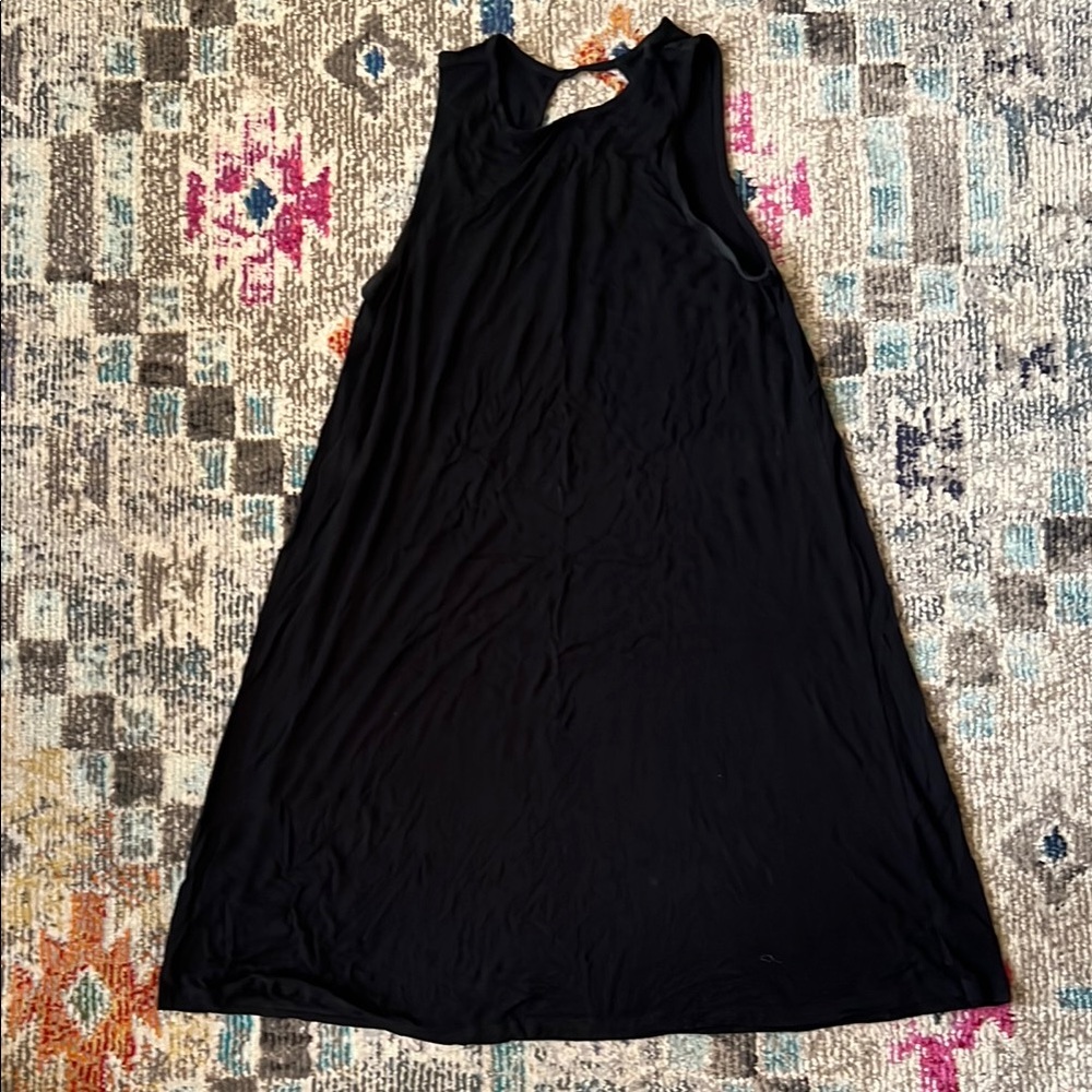 Mossimo Supply Co Black Maxi A-Line Halter Dress